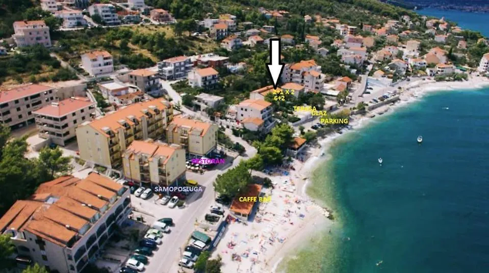 Villa Fjaba - By The Sea - With The Big Terraces & Great Sea View Trogir Apartmán
